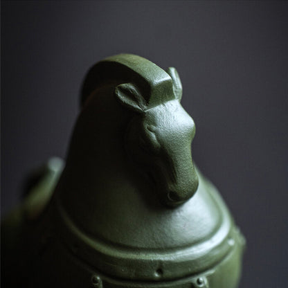 Horse Statue Handmade Tea Pet Home Decoration Yixing Zisha Tea Play Small Size