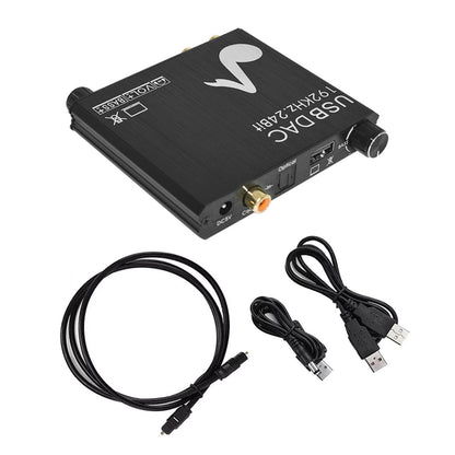 New Aluminium Alloy 24-Bit 192 kHz Optical Digital To Analog Audio Converter
