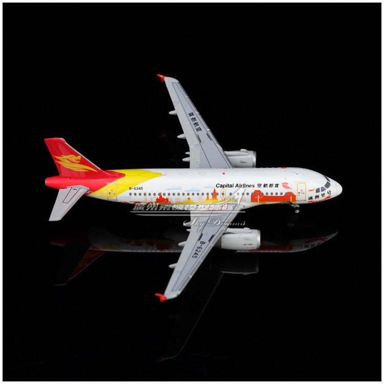 1:400 JC Wings Capital Airlines AIRBUS A319 Passenger Airplane Diecast Model