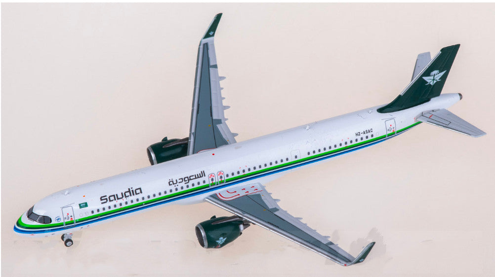 1:400 Panda Model Saudia Airbus A321neo Airplane Diecast Plane Aircraft Model
