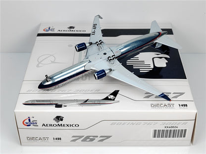 1:400 JC Wings AEROMEXICO BOEING B767-300ER Passenger Airplane Diecast Model