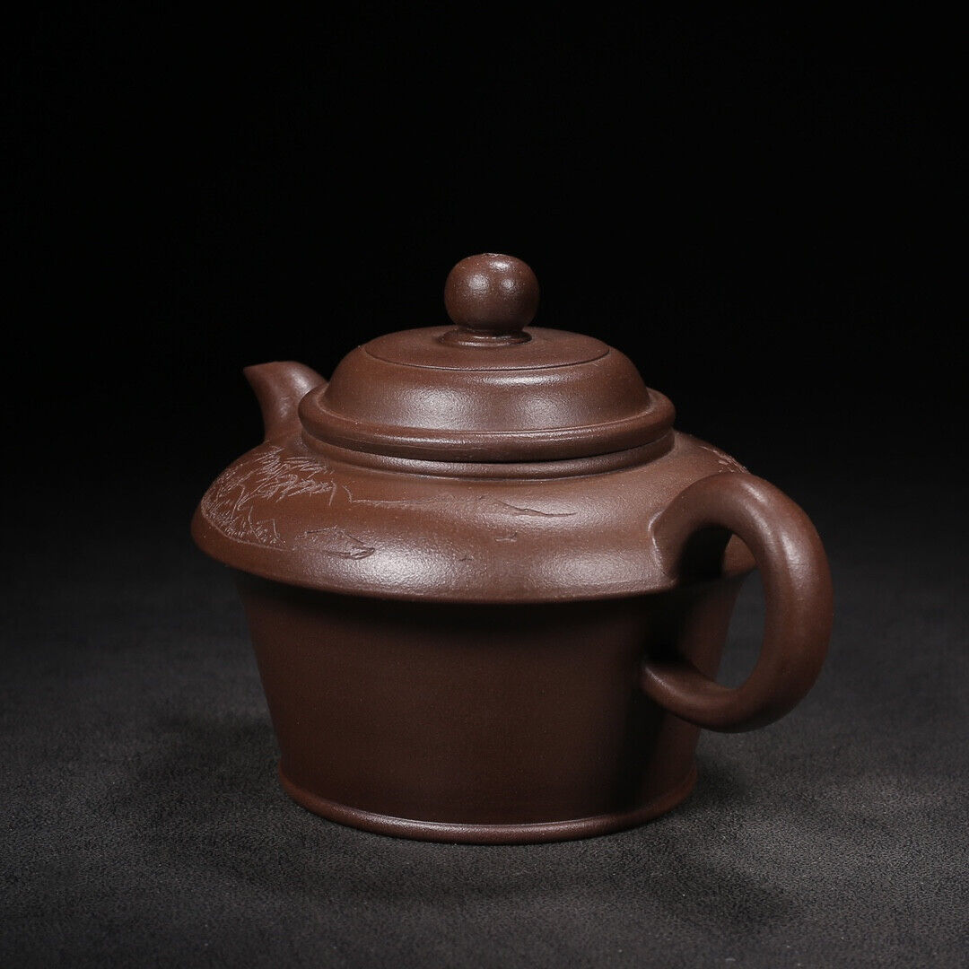 Chinese Yixing Zisha Clay Handmade Exquisite Teapot（观海听涛 底款：高海庚）