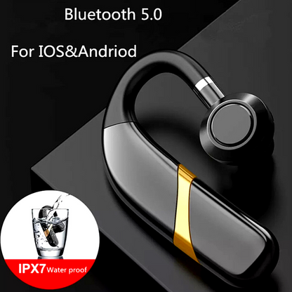 Wireless Bluetooth 5.0 Earpiece Headset Driving Trucker Earbuds Noise Cancelling