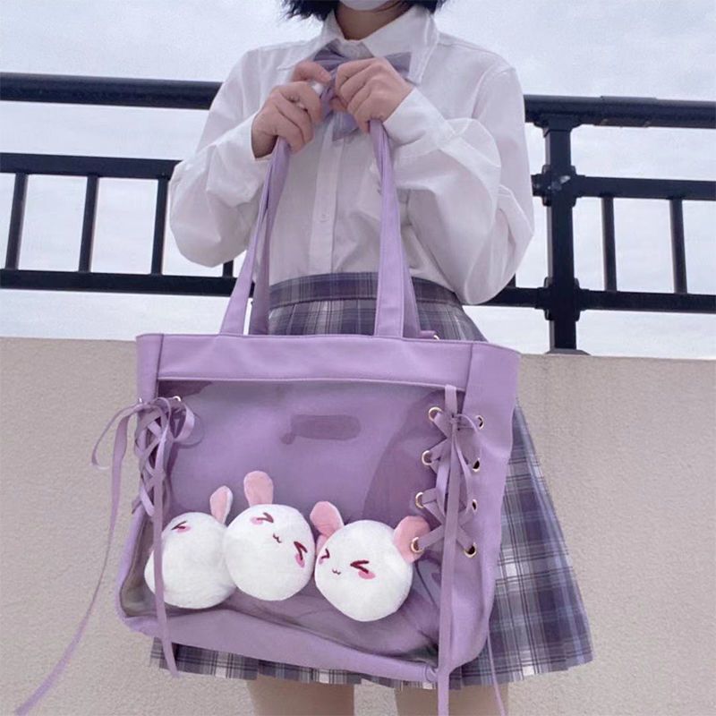 Shoulder Bag Women Soft Synthetic Leather Big Canvas Tote Shopper 32*29*13CM Bag