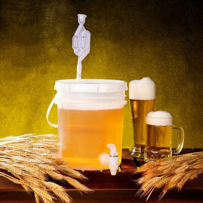5/10L BPA Free Plastic Bucket Wine Fermentation Leakproof Containers Beer Barrel