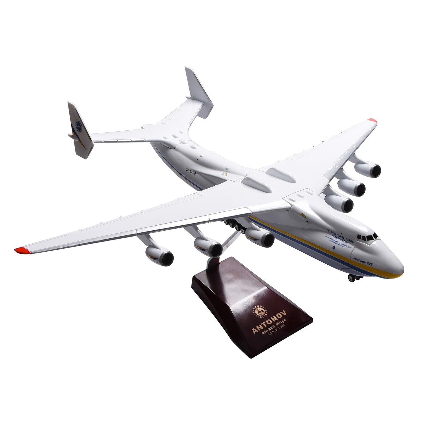Super 1/200 Antonov Ukraine An-225 Aircraft Strategic Transport Plane Model