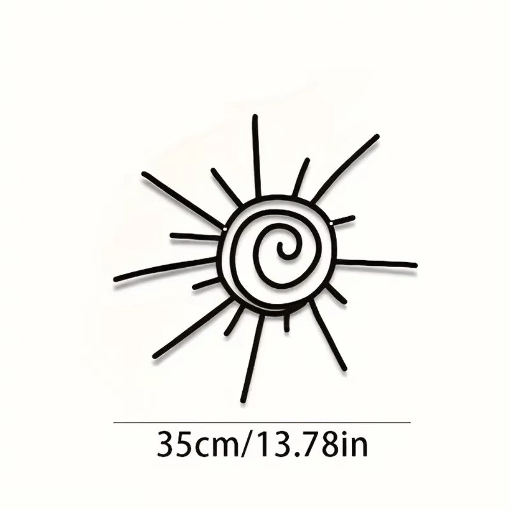 CIFbuy Large Metal Sun Wall Art Transverse Outdoor Beachy Home Decor