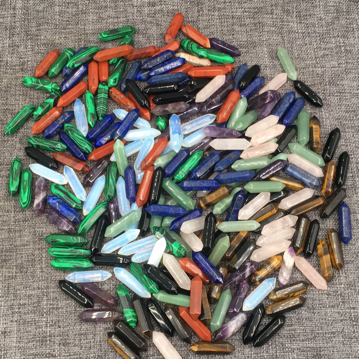 A Lot Natural Obelisk Quartz Crystal Wand Double Point Wholesale Reiki Healing