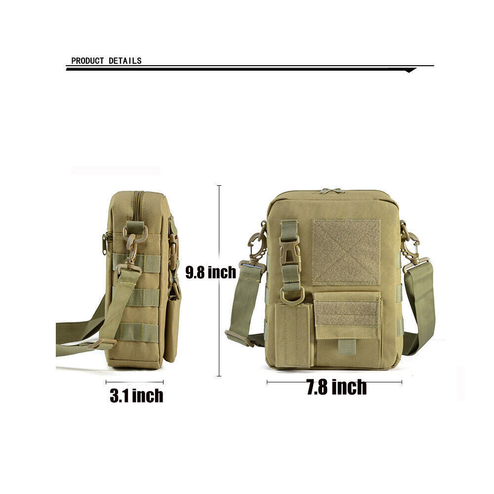 Men's Cross-Body Bag Anti-theft Shoulder Bag Waterproof Sling Pack for Outdoor