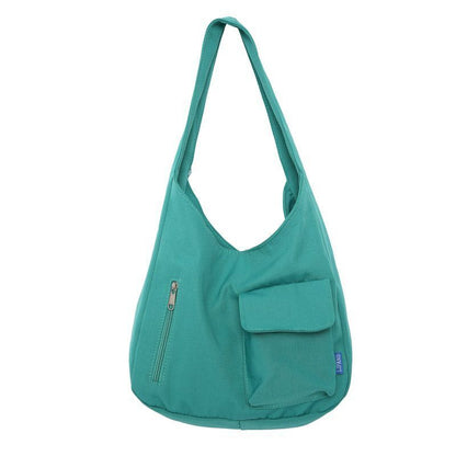 Simple Shoulder Bag Japanese Style Nylon Tote Bag Large Capacity School Handbags