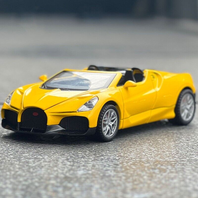 1:32 Bugatti W16 Mistral Diecast Model Car Toy Vehicle Racing Car Collection