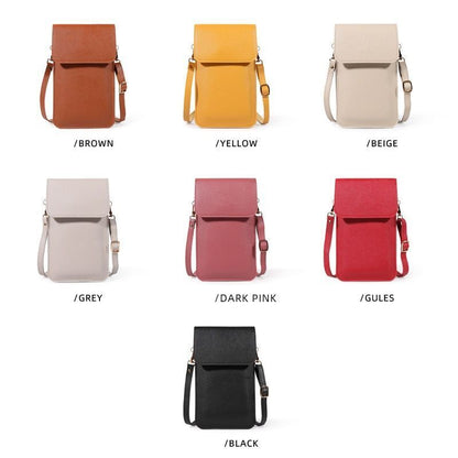 Leather Wallet Crossbody Fashion Touch Screen Phone Bags Handbag Messenger Bags