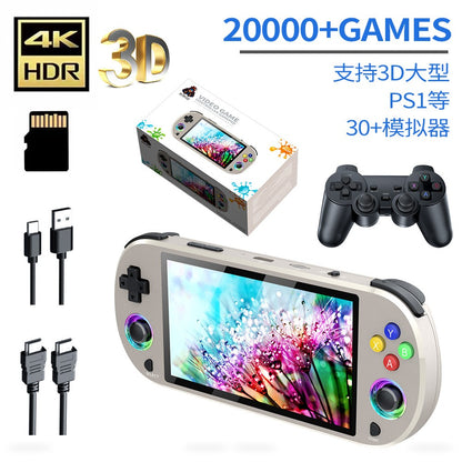 M22 PRO HD Handheld Game Console with Colorful Lighting for Home Gaming 64-128GB
