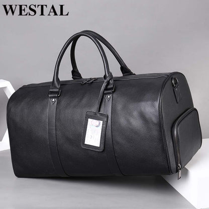 100%Genuine Leather Travel Bag Carry-on Hand Luggage Bags Shoulder Bag Big Totes