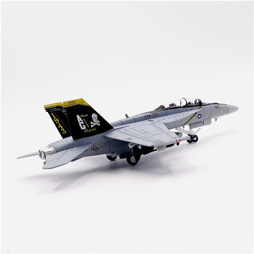 FLOZ US F/A-18F Super Hornet VFA-103 Jolly Rogers 1/100 Plane Pre-builded Model