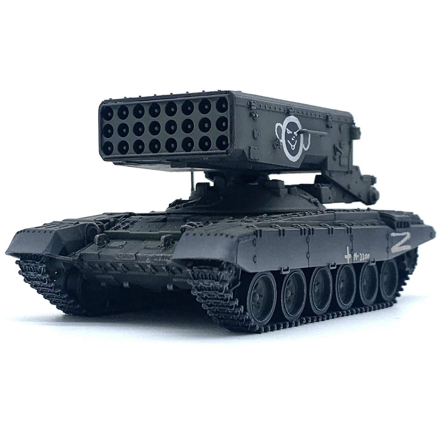 ARTISAN Russia-Ukraine TOS-1A Flamethrower Tank Z-Paint Finished Model Toys