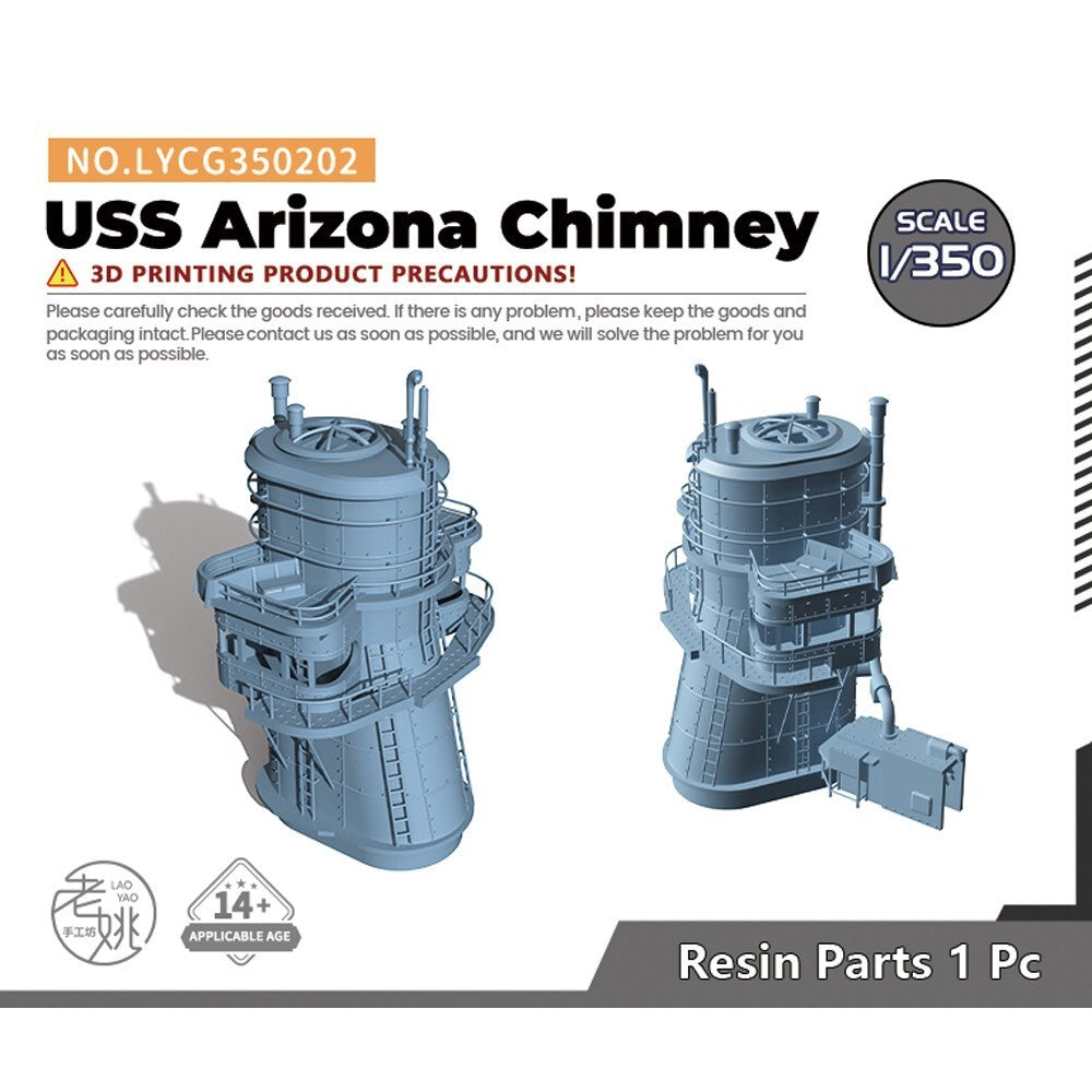 1/700 1/350 Model Upgrades Parts USS Arizona Chimney