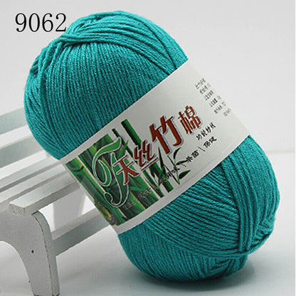 Hot Sale 50g Soft Bamboo Crochet Cotton Yarn Knitting Baby Knit Wool Yarn