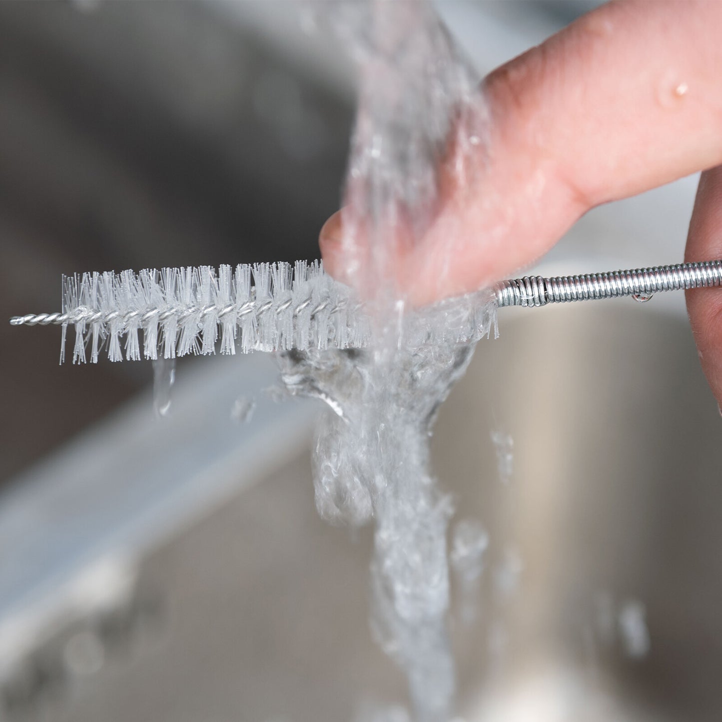 2x Refrigerator Scrub Brush Flexible Cleaner Hole Car Sunroof Drain Clog Remover
