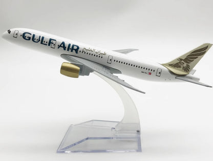 16CM GULF AIR BOEING 787 Passenger Aircraft Plane Diecast Airplane Model