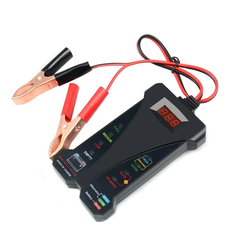 Alternator Tester LED Digital Analyzer Car Battery Vehicle Battery Testing Tools