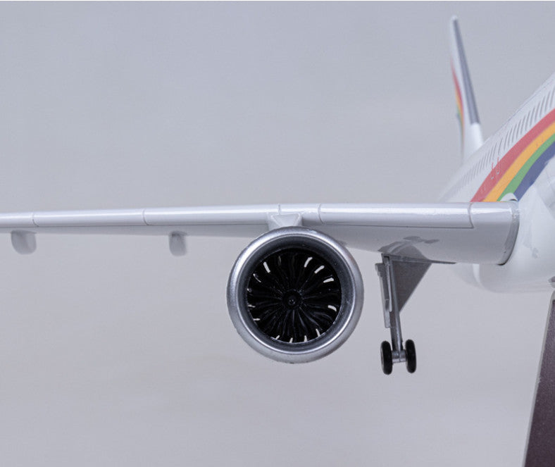 47CM 1:80 TIBET AIRLINES AIRBUS A320neo Plane Landing Gear Resin Aircraft Model