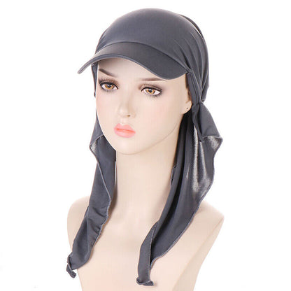 Women's Hats Muslim Hijab Baseball Cap Turban Hat Headscarf Sun Hats Scarf Caps~