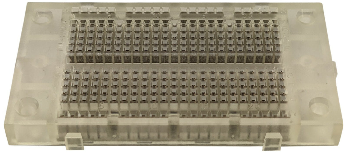 Solderless Clear Breadboard with 270 Contact Points, Size: 3.35" x 1.83" x 0.35"