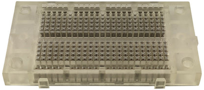 Solderless Clear Breadboard with 270 Contact Points, Size: 3.35" x 1.83" x 0.35"