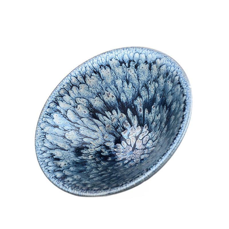 JZ220403-142 Jian zhan Bloom Tenmoku Tea Cup Porcelain Tea Bowl China Pottery