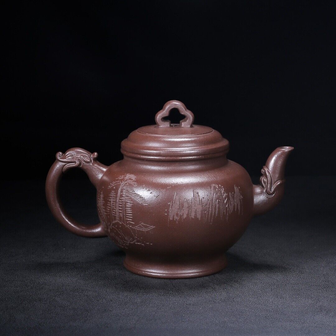 Chinese Yixing Zisha Clay Handmade Exquisite Teapot（掇只 底款：俞国良）