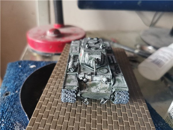 3D Printed 1/72 Soviet Kv1 Tank Finished Product