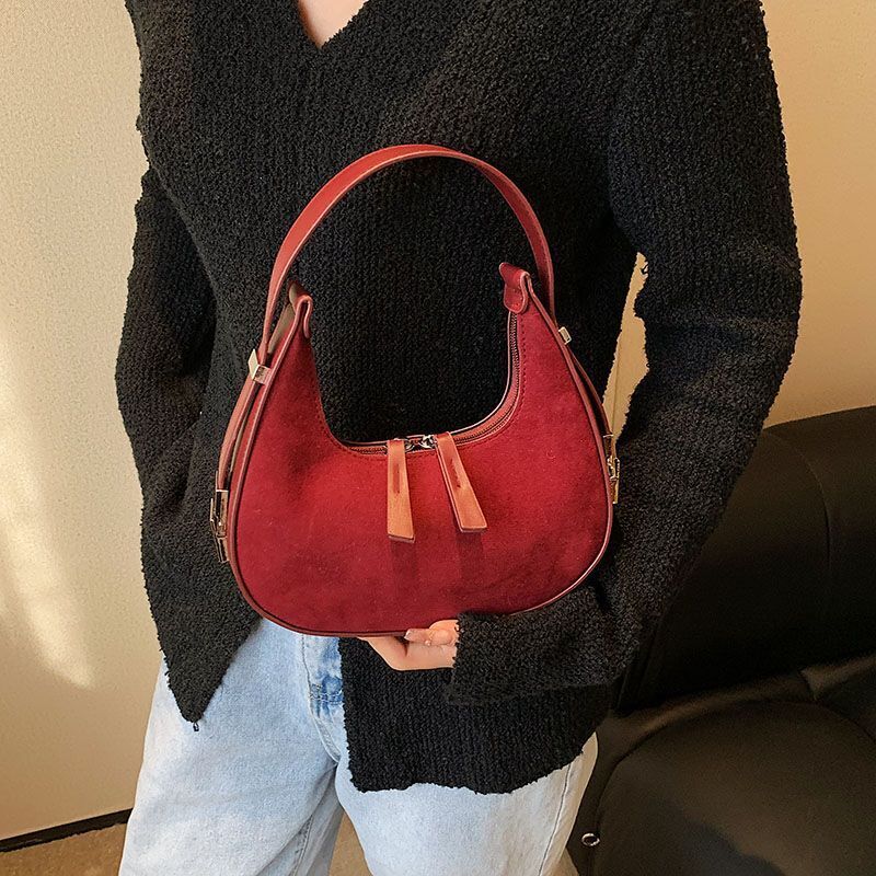 Small Shoulder Bags Vintage Crossbody Bags Armpit Bag Clutch Handbags Zipper 1PC