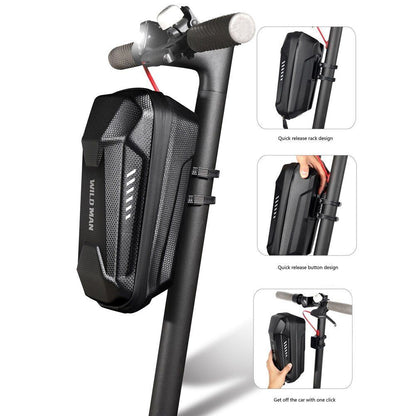 2/3 L Electric Scooter Front Storage Bag EVA Hard Shell Skateboard Hanging Pack