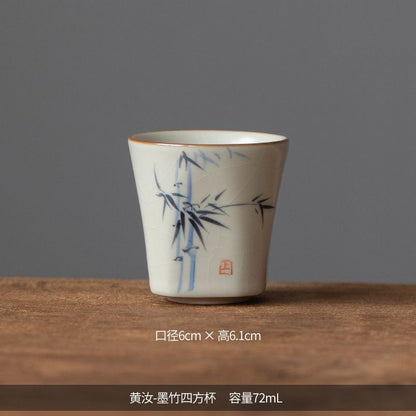 Ru Kiln Master's Cup Single Tea Cup for Sipping Tea Ceramic Kung Fu Tea Set