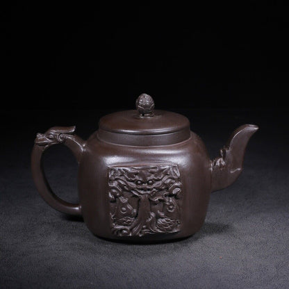 Chinese Yixing Zisha Clay Handmade Exquisite Teapot （鱼跃龙门 底款：邵景南）