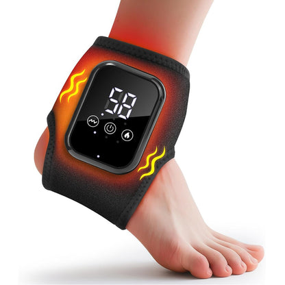 Electric Foot Ankle Massager Relieve Ankle Pain 3 Heat Levels, 3 Vibration Modes