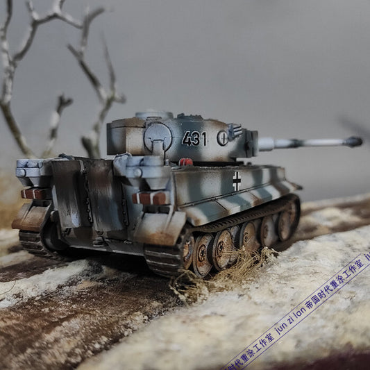 1/72 Tiger Type 1 Tank Model Winter Camo Tank Model