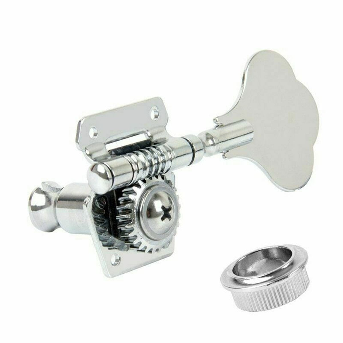 Sliver Zinc Alloy Bass Guitar Tuners Tuning Pegs Keys Machine Heads Gear