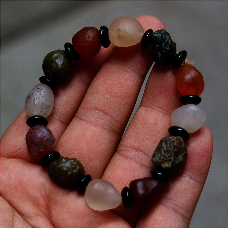 Wholesale!10X Beautiful Natural China Desert Gobi Agate Stone Prayer Bracelet