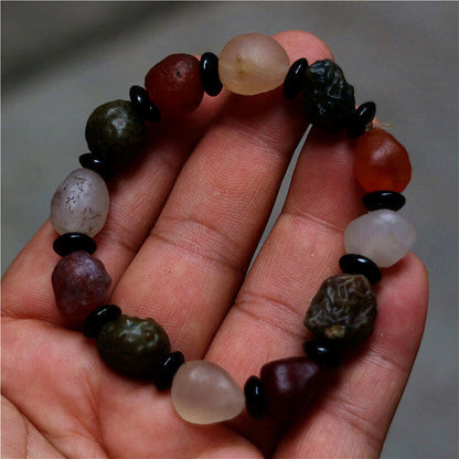 Wholesale!10X Beautiful Natural China Desert Gobi Agate Stone Prayer Bracelet