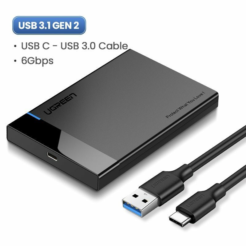 HDD Case 2.5 SATA to USB 3.0 Adapter Hard Drive Enclosure SSD Disk Box Type C