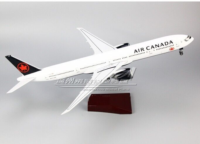 47CM AIR CANADA B777-300ER Airplane Led Sound- controll Plane Light Resin Model