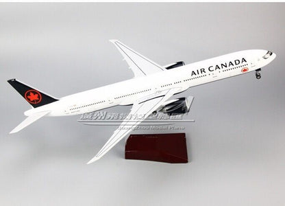 47CM AIR CANADA B777-300ER Airplane Led Sound- controll Plane Light Resin Model