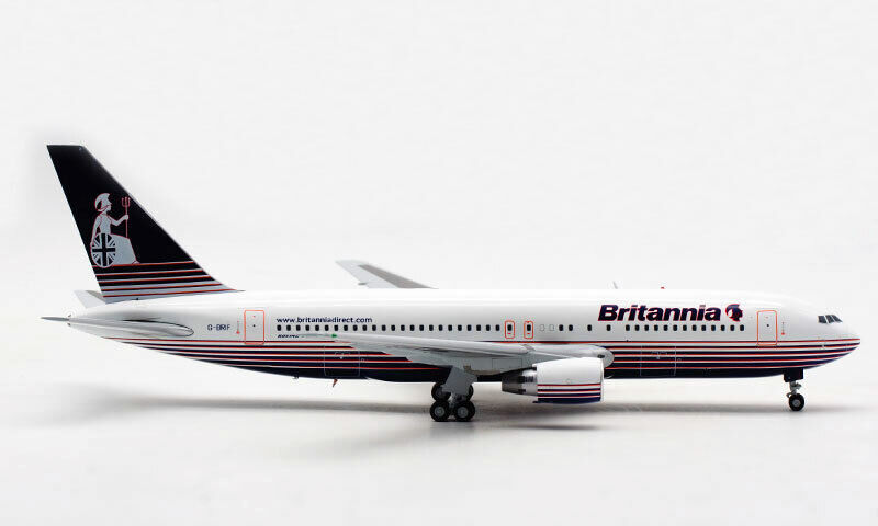 1:200 25CM JC Wings Britannia BOEING 767-200ER Passenger Airplane Diecast Model