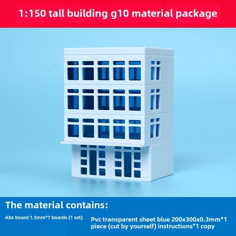 1/150 Building Model City Road Building DIY Scene Display Model Gifts