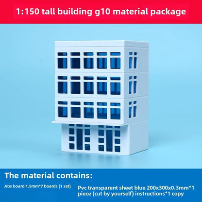 1/150 Building Model City Road Building DIY Scene Display Model Gifts