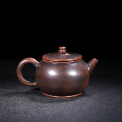 Chinese Yixing Zisha Clay Handmade Exquisite Teapot （汉瓦（窑变） 底款：周桂珍）