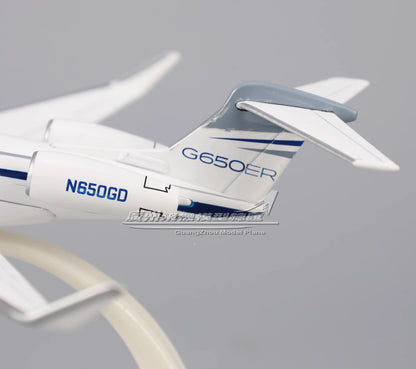 16cm Gulfstream G650ER N650GD Business Airplane Diecast Aircraft Plane Model