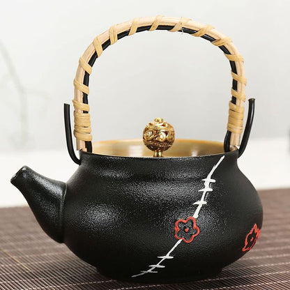 200ml Ceramic Kung Fu Tea Set Teapot Portable Travel Kettle Tea Decor